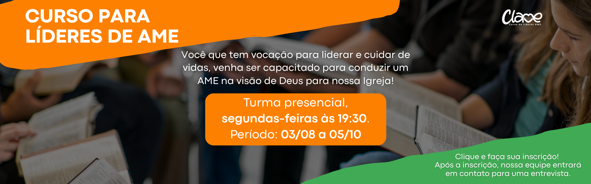 Nova turma CLAME